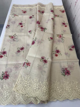 Premium Soft kota silk saree with digital prints and embroidery MKS703