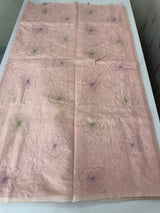 Mul chanderi saree with embroidery - MS1427 PastelPeachPink