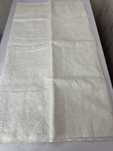 Premium Kota Moonga checks saree with embriodery MSH277 - White(3)