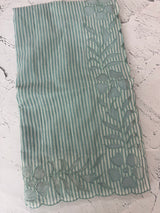 Mul chanderi saree with applique borders MSH111