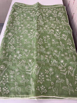 Semi Soft Organza saree with thread work MOS588