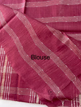 Bhagalpuri Semi tussar saree MS799 Redwine