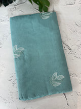 Kota checks saree with embroidery - MS7679 LightBlue