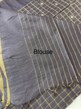 Bhagalpuri Semi tussar saree MS896 - DustyPlum