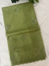 Organza saree with embroidery - MSH375