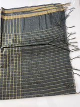 Bhagalpuri Semi tussar saree MS896 - Black