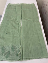 Blended matka Tussar silk saree with cutwork MS4856