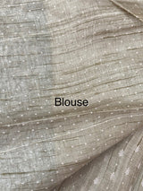 Blended tussar saree MTS608 - Beige