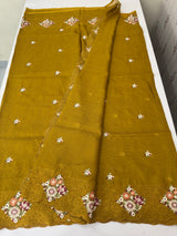 Silky kota saree with embriodery MS9087