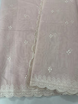 Chanderi cotton saree with embroidery - MSH4545 PastelPink
