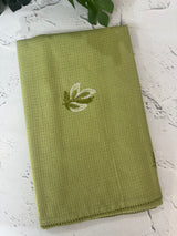 Kota checks saree with embroidery - MS7679 DustyGreen