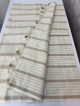 Mul chanderi saree with zari lines- MSH243