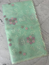 Viscose organza saree with thread work - MSH274