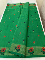 Netkota embriodery saree MS1456 BrightGreen