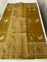 Printed Blended tussar saree - MS8635