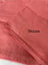 Kota checks saree with embroidery - MS7679 DarkPeach