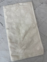 Dyeable Chanderi applique work saree MSH173(3) OffWhite