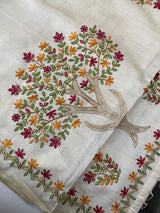 Blended semi tussar silk saree with embroidery MSJ679(1)