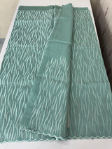 Semi tussar saree with thread work MTS490 DustyBlue