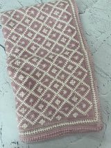 Tissue Organza saree with Kutch hand embroidery - MS14791 PastelPink