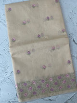 Netkota embriodery saree MS1494 Beige