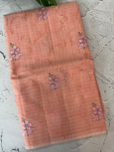 Netkota embriodery saree MS1495 Peach