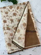 Kota checks 3D printed saree MSD543