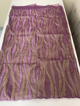 Georgette - Organza saree with thread work MS349 Mauve