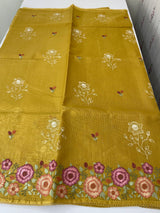 Silky kota embroidery saree MSK4333