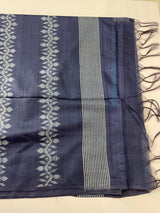 Bhagalpuri Semi tussar saree with contrast pallu and blouse MS899