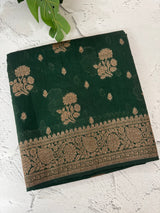 Semi banarasi saree with zari buttas - MBS6754