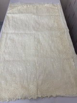 Soft tissue Georgette-organza saree with blouse MTS4854 - Offwhite