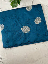 Blended tussar saree with applique borders MTSS459
