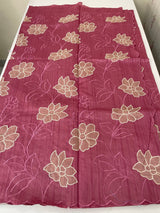Blended tussar saree with applique borders MTSS459