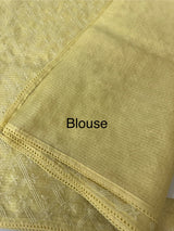 Silky kota embroidery saree MSK4333 Yellow