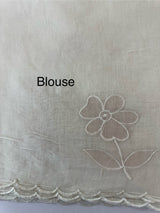 Mul chanderi tissue applique work saree MSH139 (1)- Offwhite