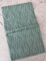 Semi tussar saree with thread work MTS490 DustyBlue