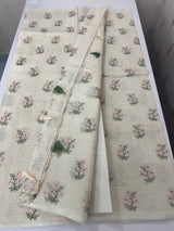 Netkota embriodery saree MS1496 Cream1