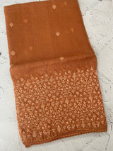 Soft kota checks saree with embroidery - MS7695 DustyOrange