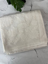 Dyeable Chanderi applique work saree MSH173(2) OffWhite