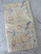 Soft mul chanderi saree with prints and embroidery MSH190 (4)- Ivory