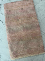 Premium Crush Organza saree with thread work- MCW863 PeachPink