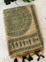 Matka Blended Tussar silk saree with kanta inspired thread work- MS4801