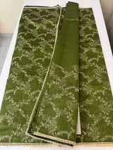 Blended tussar silk saree with embroidery- MSH158 MossGreen