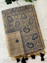 Matka Blended Tussar silk saree with kanta inspired thread work- MS4800(1)