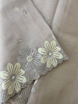 Soft Tissue kota embroidery saree MSK4660 DustyMauve