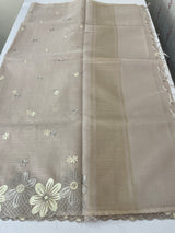 Soft Tissue kota embroidery saree MSK4660 DustyMauve