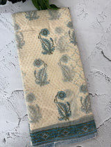 Glass Kota saree with Ajrakh prints MMK121