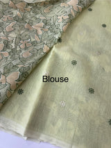 Jute Linen saree with thread work MSH206
