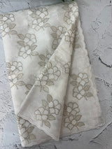 Viscose Organza saree with thread work -MSH230 White